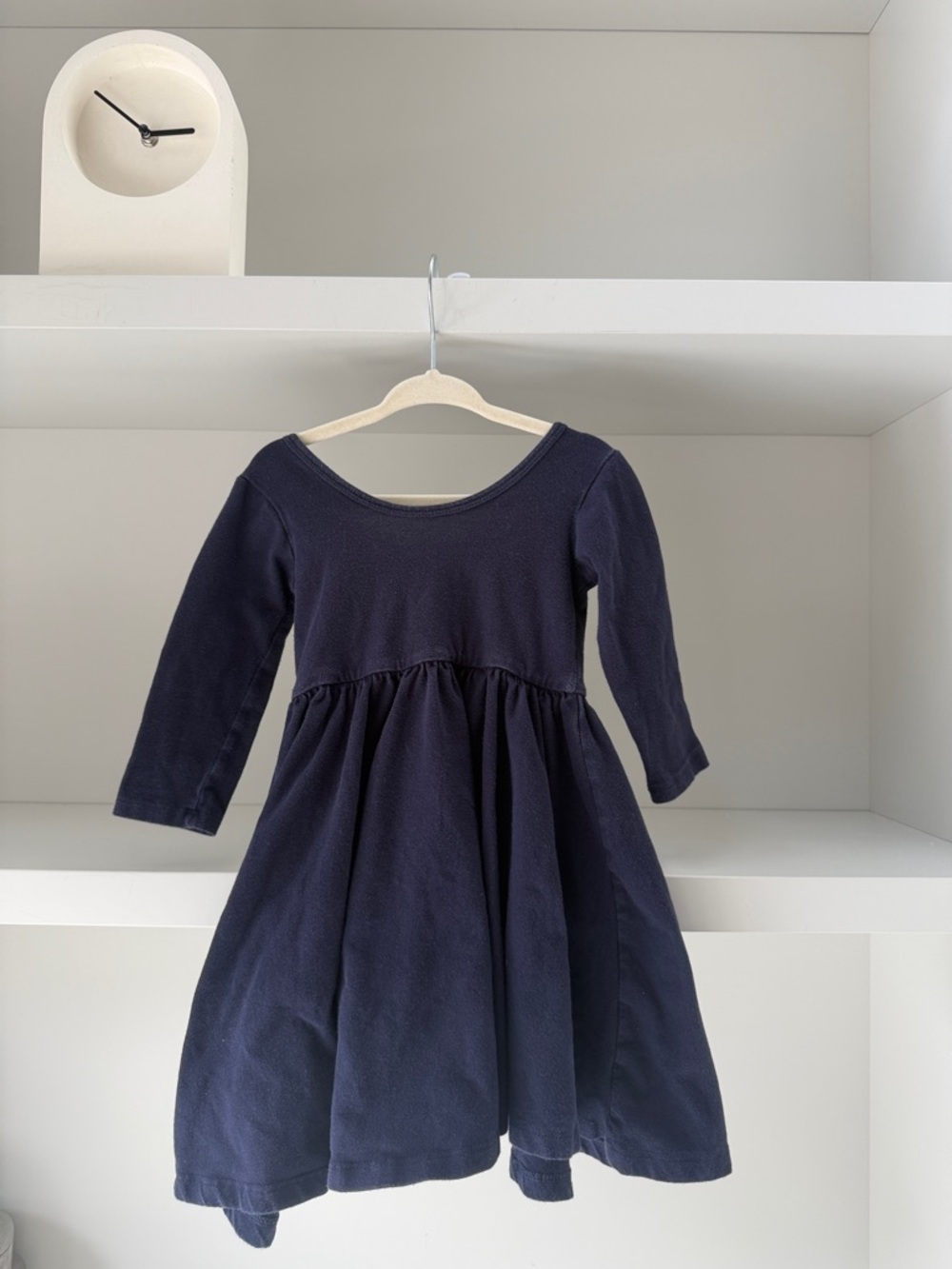 Alice + Ames Classic Navy Long-Sleeve Twirl Dress for Kids